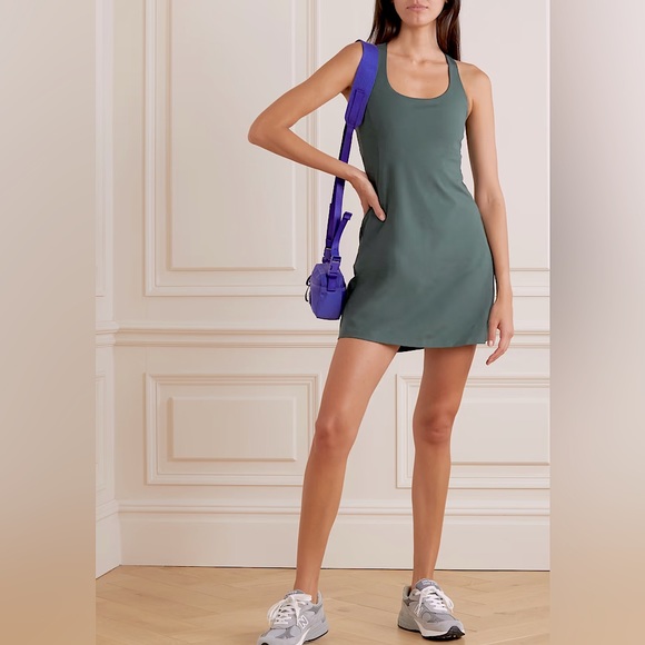 Girlfriend Collective Lola Workout Romper Dress - Picture 14 of 15